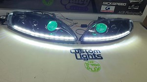 3.1K views · 105 reactions | Lexus soarer sc300 sc400 custom headlights with clear lenses, sequential indicators and rgb demon eyes Be the first to see our new products by subscribing to our YouTube channel https://m.youtube.com/channel/UCHFv3pAkacceUm3DjeD9xJQ | Custom Lights | Facebook