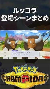 Pokemon Champions ルッコラ 登場シーンまとめ ポケモンチャンピオンズ