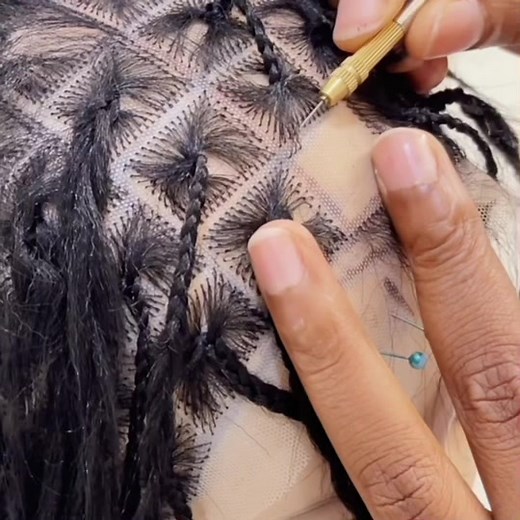 Frontal Knotless Braids Ventilation Tutorial | How to Ventilate Wig