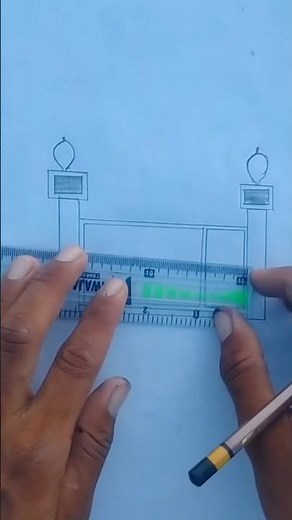 House gate door 🚪 drawing / #easyhouse gate #drawing of #mangate