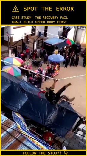 Human.Error.Study on Instagram: "ANALYSIS: He Could Walk the Wire. He Couldn't Win the Hang. ⚠️ Video Credit: Viral / News Archive Case File: 260-ROPE-WALKER-FAIL Location: Huitán, Quetzaltenango (Guatemala) Activity: Monkey Dance (Traditional Fair Performance) Status: Serious Injuries / Impact Trauma The Tactical Analysis: The Fatigue Curve: At 0:34, the performer loses balance and catches the rope with his hands. He is now in a "Maximum Strain" state. For every second he hangs, his forearm mus