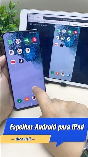Como espelhar a tela do Android no iPad (GRÁTIS!!) #shorts #espelhamento #ipad #android #dicas