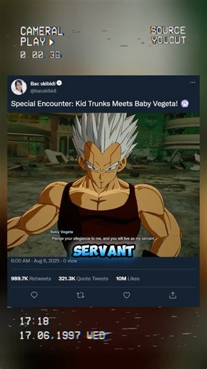 Special Encounter: Kid Trunks Meets Baby Vegeta !🥶 #sparkingzero #crashout #knockout