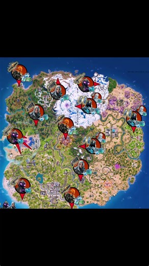 [GUIDE] ALL Possible Boss Spawn Locations 👇 Fortnite Chapter 7 Season 2