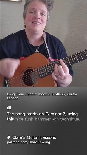 Doobie Brothers- Long Train Runnin' full lesson + chord sheet on my Patreon #GuitarLesson #Funk