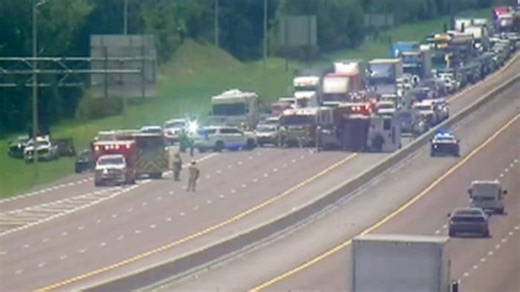 Woman killed after truck, travel trailer overturn on I-95 in Brevard County, FHP says