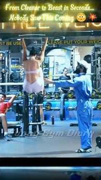 Elite Powerlifter Pretends to Be a Cleaner...Then Shocks Everyone 😳💪 Funny Gym Diary