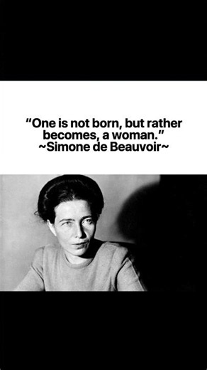 Simone de Beauvoir #feminineenergy #motivation #trending