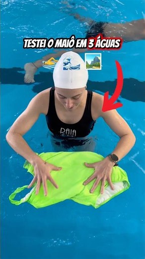 Piscina, Mar ou Lago?! Onde o maiô SOME? 😱 #shorts #curiosidades
