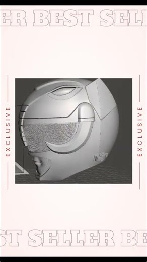 Onyx Saber-Class Guardian Helmet – Space Hero STL Cosplay File