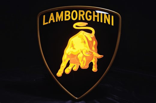 No Reserve: Illuminated Lamborghini Sign