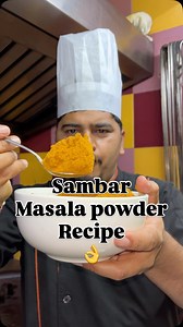 83K views · 8.9K reactions | Sambar Masala Powder Recipe! Home Made Sambar masala recipe! सांभर मसाला रेसिपी! How to make sambar masala powder! #recipe #chef #foodie #recipes #chefsroll #negithefoodartist #chefsatwork #sambarpowder | Suraj Singh Negi | Facebook