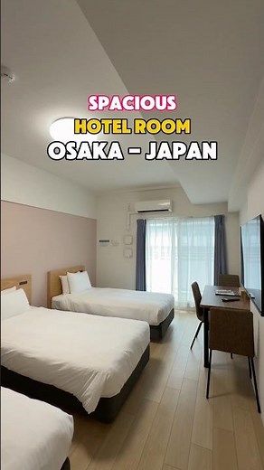 Spacious & Affordable Hotel in Osaka Japan #japantravel