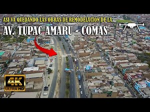 Así Van las Obras en la Av. Túpac Amaru, Comas | Video Aéreo Exclusivo 23/12/2025