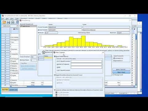 SPSS Explore Data / How to Bin or Group a Numeric Variable