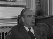 Sir Anthony Eden interview; ENGLAND, Yorkshire: Creskeld Hall: INT...