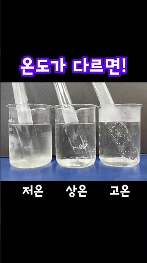 온도가 다를 때 사이다에 생기는 거품의 양! #기체 #용해도 #온도 #Gas #Solubility #Temperature #과학실험 #ScientificExperiments