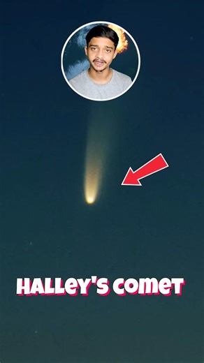 Halley's Comet will appear again on 2061.#comet #universe #space #facts