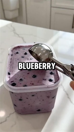 Healthy Blueberry Ice Cream (Only 5 Simple Ingredients!)