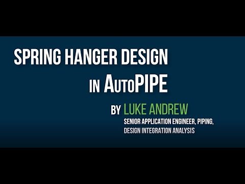 Spring Hanger Design in AutoPIPE