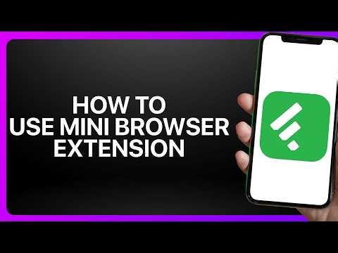 How To Use the Feedly Mini Browser Extension! Tutorial
