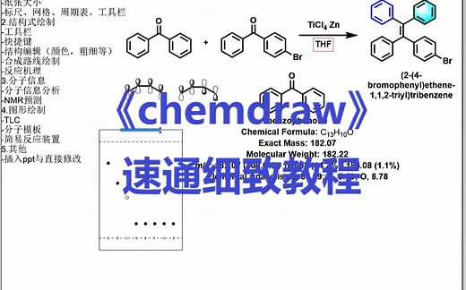 【软件分享系列】-chemdraw”保姆级”细致讲解