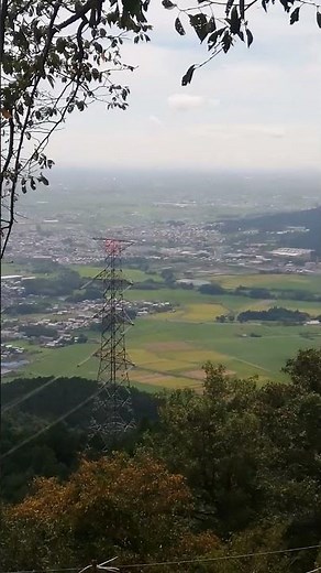 岐阜県の菩提山城跡（約401m）に来ました〜天気が良いと名古屋のビル群がよく見えますよ〜