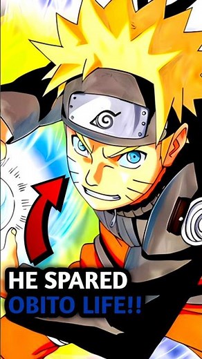 Why Naruto spared obito life when obito killed narutos parents