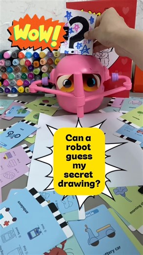Robot vs. Human:The Mystery Drawing #shorts #guess #drawingchallenge #art #viralshorts #coloring