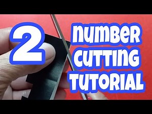 Number cutting tutorial (2) #number #tutorial