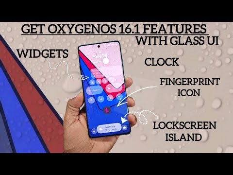 OxygenOS 16.1 lockscreen island, widgets features with glass UI for oneplus devices