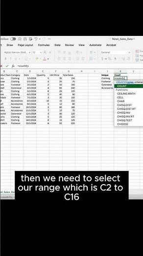 How to Count Unique Values in Excel (2024)