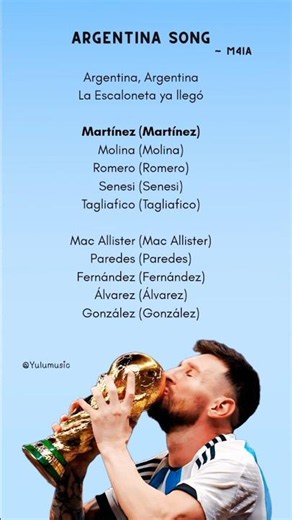 Argentina Song lyrics 🇦🇷Messi worldcup final 2026 #messi #worldcup #trending #songlyrics #argentina