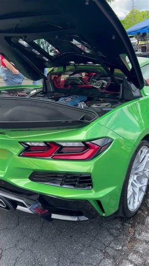 New Corvette ZR1 at Huge all Corvette car show Ohio #corvetteracing #corvettestingray #zr1
