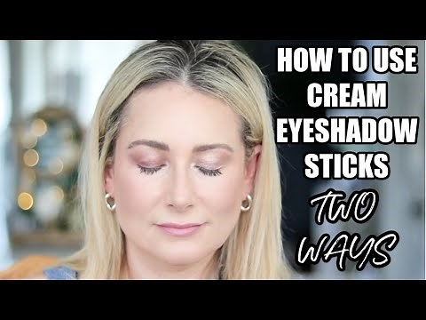 How To Use Cream Eyeshadow Sticks 2 Ways | MsGoldgirl