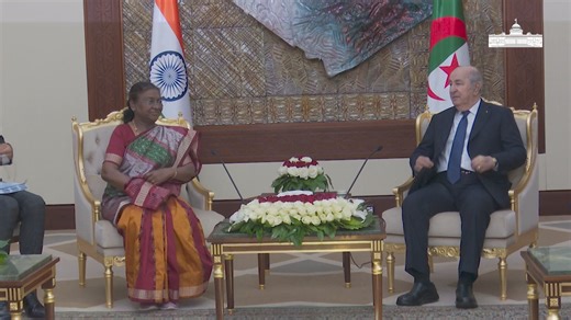President Droupadi Murmu meets President Abdelmadjid Tebboune of Algeria | President of India
