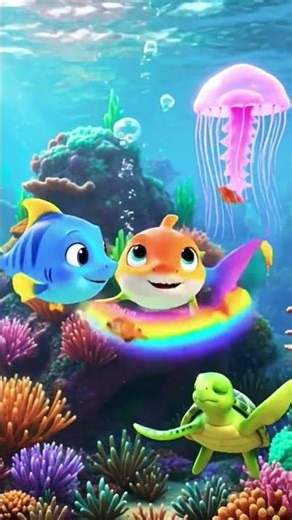 👉 Rainbow Shark Adventure 🦈🌈 | Colorful Ocean Story for Kids | Fun Cartoon Animation
