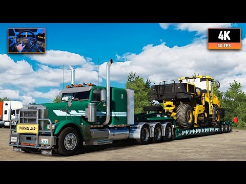 Freightliner Classic XL + DD60 12.7L | Lincoln - Mason City | ATS 1.56 4K Gameplay + Wheel Cam