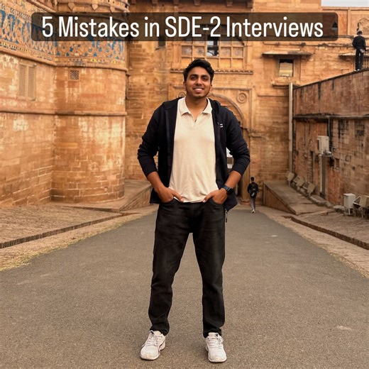 Pradeep kumar on Instagram: "- Jumping into code without clarifying requirements and constraints. - Over engineering the solution instead of solving the core problem first. - Weak explanation of design decisions and trade-offs. - Ignoring edge cases, scalability, or concurrency concerns. - Not communicating thought process clearly while coding or designing. share your experience"