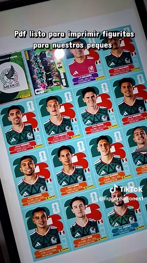 Pdf para imprimir figuritas mundial 2026 - álbum y stickers