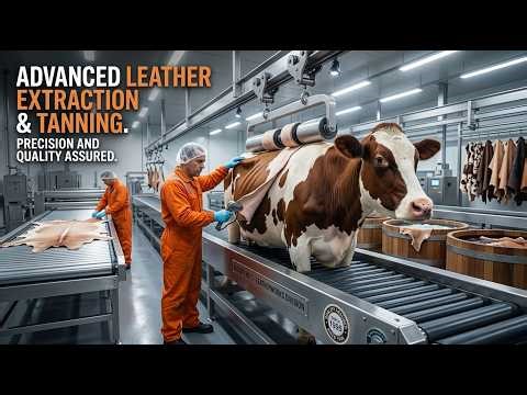 Inside the Cow Leather Factory: Making Luxury Leather Goods from Raw Cow Skin | Modern Factory Files
