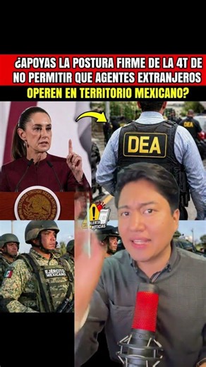 Do you support the 4T's stance on not allowing foreign agents to operate on Mexican territory?