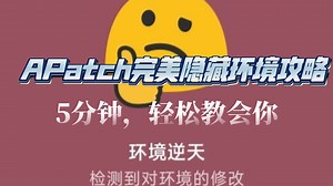 5分钟教会你，史上最强Apatch环境完美隐藏攻略