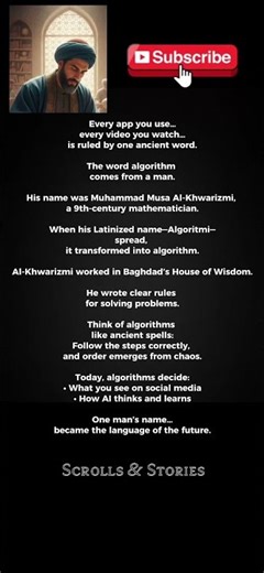 The Algorithm Is Ancient— House of Wisdom Secrets #algorithm #history #wordorigins #words #shorts