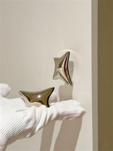 Bouton étoile irrégulière argentée en laiton massif/Poignées et boutons argentés/Fini nickel poli/Boutons en laiton ornés/Poignées et boutons pour armoires - Etsy France