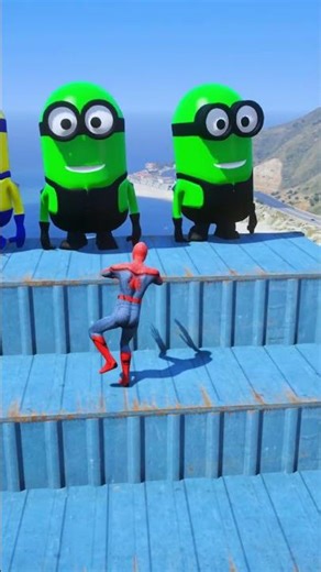 GTA 5 Epic Spiderman Ragdolls | Jumps / Fails ep. 22 #shorts