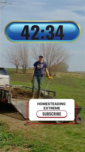 I Tried To Move 500 Lbs of Dirt By Hand In Less Than 90 Minutes! #shorts #challenge