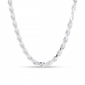 11mm Sterling Silver Rope Chain (diamond Cut) - Etsy