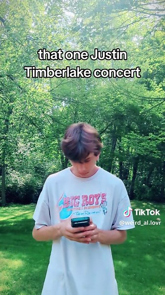 weird Al would never, his concert was life changing #justintimberlake #concert