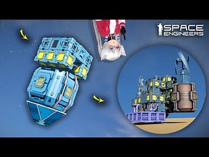 This Base Lands From Orbit Then Prints Itself, Space Engineers